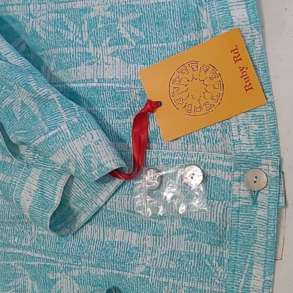 NWT Ruby Rd Teal lightweight jacket size 24W. NWT - image 6